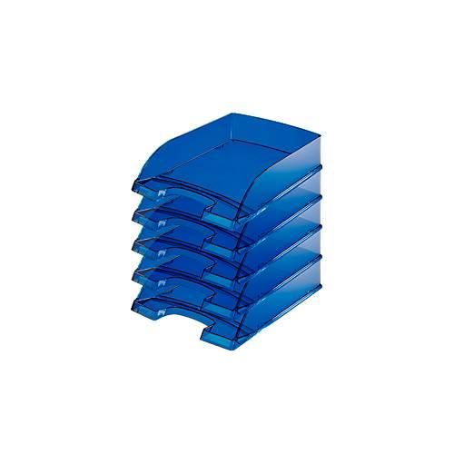 4002432512096 - LEITZ® Ablagekorb Standard 5226 Kunststoff 5 Stück transparent blau