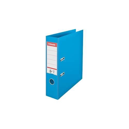 4049793016870 - Ordner Esselte® No 1 A4 Rückenbreite 75 mm für ca 500 Blatt Hebelmechanik Rückenschild Griffloch & Raumsparschlitze FSC®-Karton hellblau