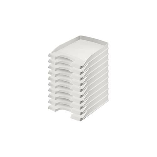 4002432516438 - Briefablage Plus Flach 5237-00-85 A4   C4 grau Kunststoff stapel
