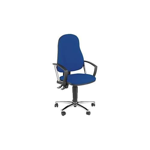 4014296984339 - Bürostuhl POINT 60 Permanentmechanik mit Armlehnen Lendenwirbelstütze Muldensitz blau 4014296984339 - Bürostuhl POINT 60 Permanentmechanik mit Armlehnen Lendenwirbelstütze Muldensitz blau