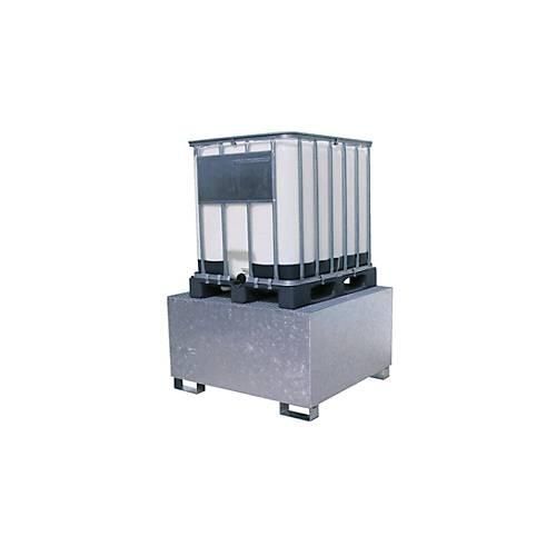 4052886122327 - IBC-Auffangwanne GS1 Stahl 1000 l Auffangvolumen verzinkt L 1350 x B 1250 x H 760 mm