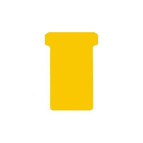 8710968469451 - T-Steckkarten Format 2 B 48 x H 85 mm für Plantafelelemente 63 48 mm beschriftbar FSC®-zertifiziertes Papier gelb 100 Stück