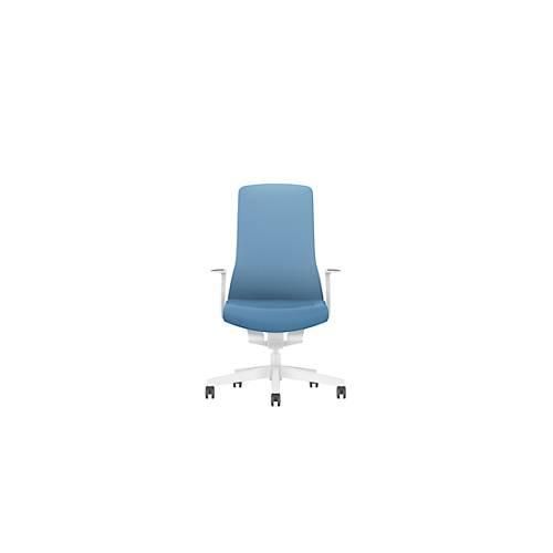4016849748962 - Bürostuhl PUREis3 feste Armlehnen 3D-Auto-Synchronmechanik Muldensitz Polster-Netzrücken pastellblau weiß 4016849748962 - Bürostuhl PUREis3 feste Armlehnen 3D-Auto-Synchronmechanik Muldensitz Polster-Netzrücken pastellblau weiß