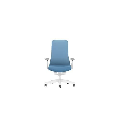 4016849748108 - Bürostuhl PUREis3 verstellbare Armlehnen 3D-Auto-Synchronmechanik Muldensitz Polster-Netzrücken pastellblau weiß 4016849748108 - Bürostuhl PUREis3 verstellbare Armlehnen 3D-Auto-Synchronmechanik Muldensitz Polster-Netzrücken pastellblau weiß