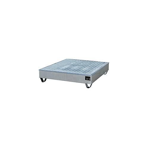 4052462021914 - eurokraft pro Stahl-Auffangwanne mit PE-Einsatz Auffangvolumen 200 Liter LxBxH 1212 x 1212 x 288 mm verzinkt 4052462021914 - eurokraft pro Stahl-Auffangwanne mit PE-Einsatz Auffangvolumen 200 Liter LxBxH 1212 x 1212 x 288 mm verzinkt