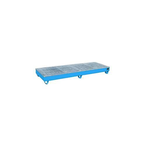 4052462021952 - eurokraft pro Stahl-Auffangwanne mit PE-Einsatz Auffangvolumen 200 Liter LxBxH 2412 x 812 x 253 mm blau lackiert 4052462021952 - eurokraft pro Stahl-Auffangwanne mit PE-Einsatz Auffangvolumen 200 Liter LxBxH 2412 x 812 x 253 mm blau lackiert