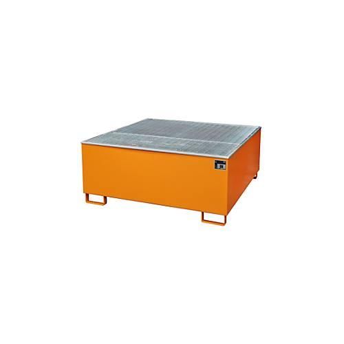 4052462000629 - Auffangwanne BAUER AW 1000 PE mit Gitterrost 1000 l IBC B 1475 x T 1475 x H 625 mm orange 4052462000629 - Auffangwanne BAUER AW 1000 PE mit Gitterrost 1000 l IBC B 1475 x T 1475 x H 625 mm orange