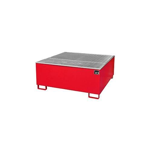 4052462000636 - Auffangwanne BAUER AW 1000 PE mit Gitterrost 1000 l IBC B 1475 x T 1475 x H 625 mm rot 4052462000636 - Auffangwanne BAUER AW 1000 PE mit Gitterrost 1000 l IBC B 1475 x T 1475 x H 625 mm rot