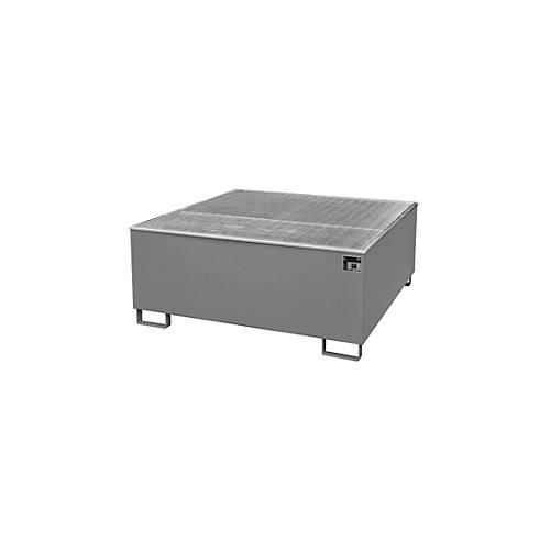 4052462057586 - Auffangwanne BAUER AW 1000 PE mit Gitterrost 1000 l IBC B 1475 x T 1475 x H 625 mm grau 4052462057586 - Auffangwanne BAUER AW 1000 PE mit Gitterrost 1000 l IBC B 1475 x T 1475 x H 625 mm grau