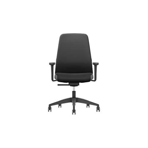 4016849854168 - Bürostuhl EVERYis EV15R mit Armlehnen Auto-Synchronmechanik Flachsitz Polsterrücken schwarz 4016849854168 - Bürostuhl EVERYis EV15R mit Armlehnen Auto-Synchronmechanik Flachsitz Polsterrücken schwarz