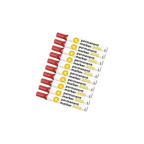 4250510803196 - Permanentmarker Schäfer Shop 300 Rundspitze Strichbreite 15-3 mm wasserfest offen lagerfähig Aluminium & Kunststoff rot 10 Stück 4250510803196 - Permanentmarker Schäfer Shop 300 Rundspitze Strichbreite 15-3 mm wasserfest offen lagerfähig Aluminium & Kunststoff rot 10 Stück