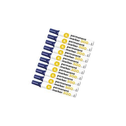 4250510803189 - Permanentmarker Schäfer Shop 300 Rundspitze Strichbreite 15-3 mm wasserfest offen lagerfähig Aluminium & Kunststoff blau 10 Stück 4250510803189 - Permanentmarker Schäfer Shop 300 Rundspitze Strichbreite 15-3 mm wasserfest offen lagerfähig Aluminium & Kunststoff blau 10 Stück