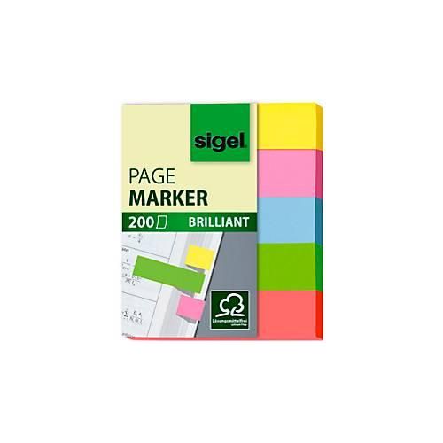 4004360946905 - Index Haftstreifen brillant mini 5 Farben sortiert je 12x50mm 5x 40 Streifen 4004360946905 200 Streifen
