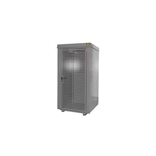 4052462059573 - Gasflaschencontainer BAUER GFC-B M0 B 1090 x T1185 x H 2205 für 9 Gasflaschen feuerbeständig abschließbar grau