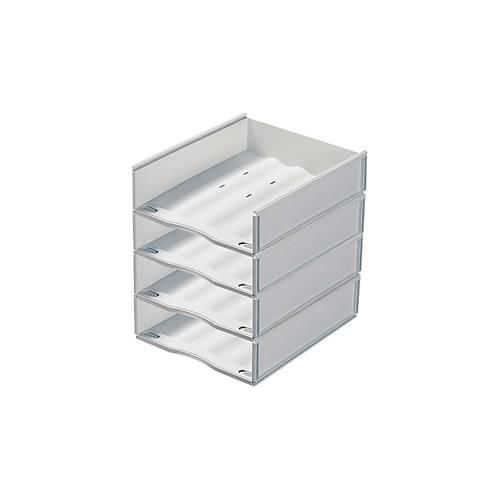 3660141030365 - Ablagekorb DIN A4 Kunststoff 4 Stück grau 3660141030365 - Ablagekorb DIN A4 Kunststoff 4 Stück grau