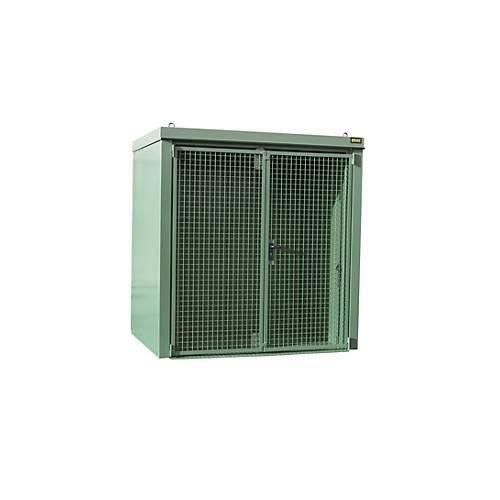 4052462059740 - Gasflaschencontainer BAUER GFC-B M2 B 1570 x T 2125 x H 2265 für 35 Gasflaschen feuerbeständig abschließbar grün 4052462059740 - Gasflaschencontainer BAUER GFC-B M2 B 1570 x T 2125 x H 2265 für 35 Gasflaschen feuerbeständig abschließbar grün