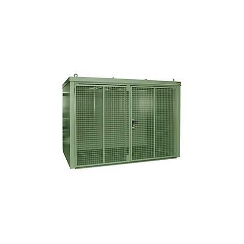 4052462059924 - Gasflaschencontainer BAUER GFC-B M4 B 1570 x T 3120 x H 2295 für 60 Gasflaschen feuerbeständig abschließbar grün 4052462059924 - Gasflaschencontainer BAUER GFC-B M4 B 1570 x T 3120 x H 2295 für 60 Gasflaschen feuerbeständig abschließbar grün