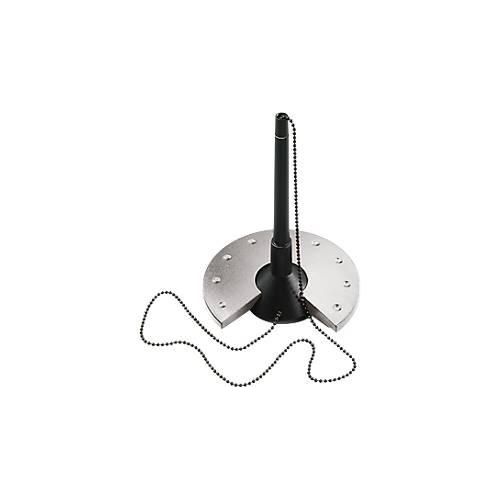 4012086041996 - helit Kugelschreiber-Ständer Silver schwarz-silber mit schwarz verchromter Metallkette aus Polystyrol (H6220399) 4012086041996 - helit Kugelschreiber-Ständer Silver schwarz-silber mit schwarz verchromter Metallkette aus Polystyrol (H6220399)