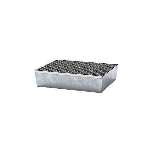 4250101142239 - Auffangwanne ASECOS Stahl mit Gitterrost 60 l Auffangvolumen B 635 x T 785 x H 178 mm verzinkt 4250101142239 - Auffangwanne ASECOS Stahl mit Gitterrost 60 l Auffangvolumen B 635 x T 785 x H 178 mm verzinkt