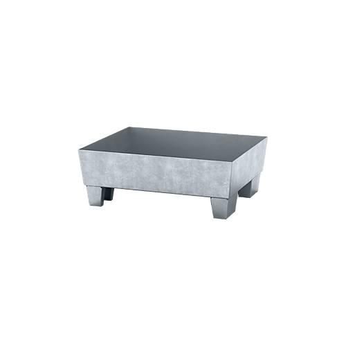 4250101142291 - Auffangwanne ASECOS Stahl mit Sockelfüßen 60 l Auffangvolumen B 635 x T 785 x H 268 mm verzinkt 4250101142291 - Auffangwanne ASECOS Stahl mit Sockelfüßen 60 l Auffangvolumen B 635 x T 785 x H 268 mm verzinkt