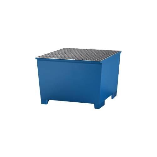4250101134920 - IBC-Station ASECOS Stahl mit Gitterrost u Staplerschuhen 1000 l Auffangvolumen B 1350 x T 1300 x H 918 mm lackiert 4250101134920 - IBC-Station ASECOS Stahl mit Gitterrost u Staplerschuhen 1000 l Auffangvolumen B 1350 x T 1300 x H 918 mm lackiert