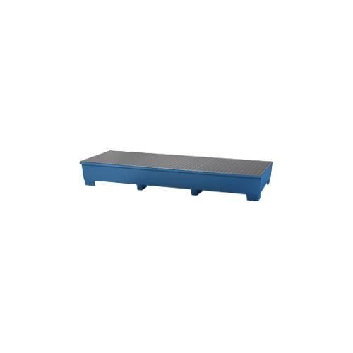 4250101134951 - IBC-Station ASECOS Stahl mit Gitterrost u Staplerschuhen 1000 l Auffangvolumen B 3280 x T 1300 x H 420 mm lackiert 4250101134951 - IBC-Station ASECOS Stahl mit Gitterrost u Staplerschuhen 1000 l Auffangvolumen B 3280 x T 1300 x H 420 mm lackiert