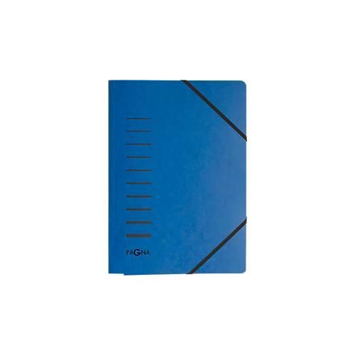 4013951004962 - Eckspannmappe DIN A4 3 Einschlagklappen 25 Stück blau