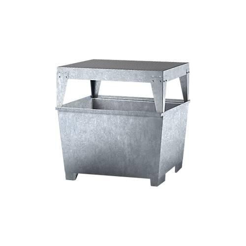 4250101136177 - IBC-Station ASECOS Stahl mit Abfüllbock u Staplerschuhen 1000 l Auffangvolumen B 1350 x T 1300 x H 1390 verzinkt 4250101136177 - IBC-Station ASECOS Stahl mit Abfüllbock u Staplerschuhen 1000 l Auffangvolumen B 1350 x T 1300 x H 1390 verzinkt