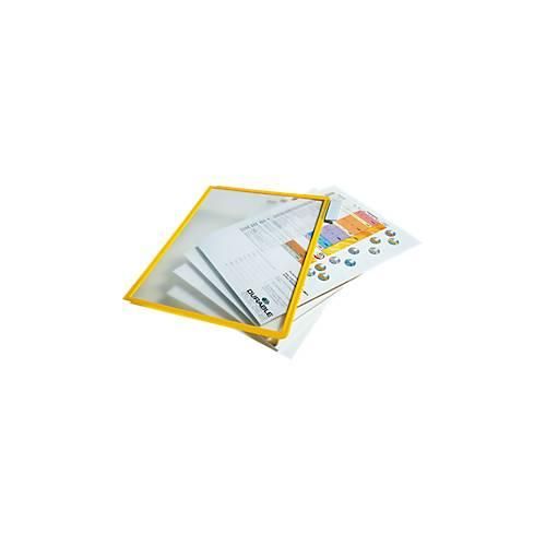 4005546521435 - DURABLE Klarsichttafel mit Profilrahmen für DIN A4 VE 10 Stk gelb ab 3 VE