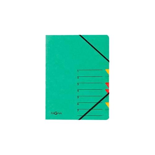 4013951003552 - Dokumentenmappe Easy DIN A4 Gummizugverschluss 7-teilig grün