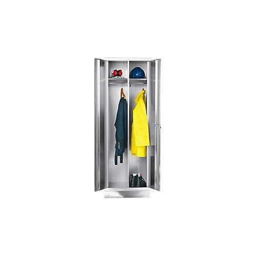 4260336540496 - Edelstahl-Kleiderschrank B 600 mm mit Sockel