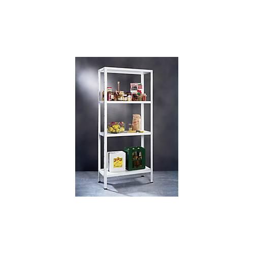 4004514121523 - Steckregal Stecksystem-Grundregal Regale Metall weiß 1800x1000x350 mm 4 Böden weiß Regal- Ordnungssysteme 4004514121523 - Steckregal Stecksystem-Grundregal Regale Metall weiß 1800x1000x350 mm 4 Böden weiß Regal- Ordnungssysteme
