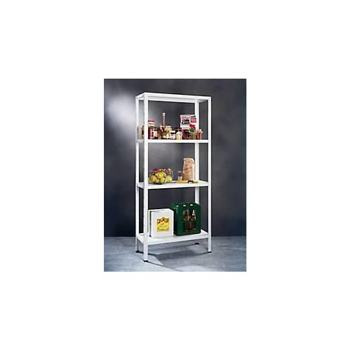 4004514121530 - Steckregal Stecksystem-Grundregal Regale Metall weiß 1800x1200x350 mm 4 Böden Gr B H T 120 cm x 180 cm x 35 cm weiß Werkstatt-Regale 4004514121530 - Steckregal Stecksystem-Grundregal Regale Metall weiß 1800x1200x350 mm 4 Böden Gr B H T 120 cm x 180 cm x 35 cm weiß Werkstatt-Regale