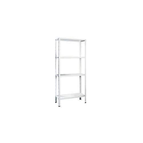 4004514121578 - Steckregal Stecksystem-Grundregal Regale Metall weiß 1800x1200x500 mm 4 Böden Gr B H T 120 cm x 180 cm x 50 cm weiß Werkstatt-Regale 4004514121578 - Steckregal Stecksystem-Grundregal Regale Metall weiß 1800x1200x500 mm 4 Böden Gr B H T 120 cm x 180 cm x 50 cm weiß Werkstatt-Regale
