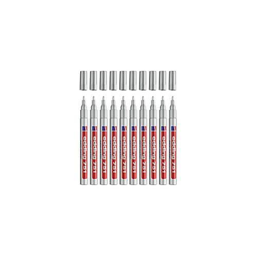 4004764498147 - EDDING Lackmarker 751 1-2 mm silber 10 Stück 4004764498147 - EDDING Lackmarker 751 1-2 mm silber 10 Stück