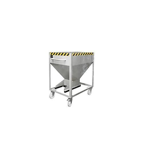 4052462014435 - Kippbehälter SR-D 375 Tragkraft 375 kg mit Rollen & Schieberverschluss B 780 x H 1230 mm Stahl verzinkt 4052462014435 - Kippbehälter SR-D 375 Tragkraft 375 kg mit Rollen & Schieberverschluss B 780 x H 1230 mm Stahl verzinkt