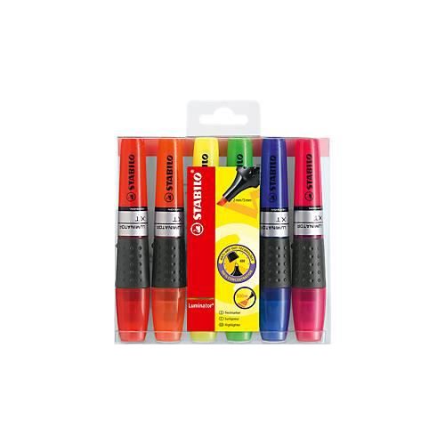 4006381155069 - Textmarker STABILO LUMINATOR Etui 71 6 Set 6-farbig sortiert 2-5mm Keilspitze 4006381155069 6 Stück