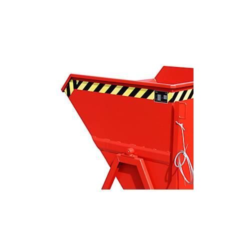 4052462048522 - Späne-Kippmulde Bauer SKS 550 Stahl rot B 1250 x T 1200 x H 1170 mm 550 l bis 1000 kg Rollen Ablasshahn Manuelle Kippvorrichtung 4052462048522 - Späne-Kippmulde Bauer SKS 550 Stahl rot B 1250 x T 1200 x H 1170 mm 550 l bis 1000 kg Rollen Ablasshahn Manuelle Kippvorrichtung