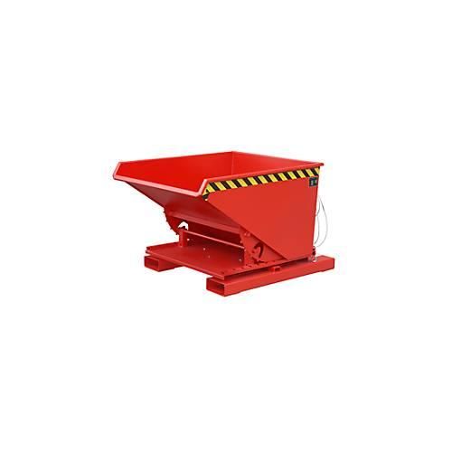 4052462052567 - Kippbehälter Typ 3S 600 Tragfähigkeit 1000 kg mit 3-seitiger Kippfunktion rot RAL 3000