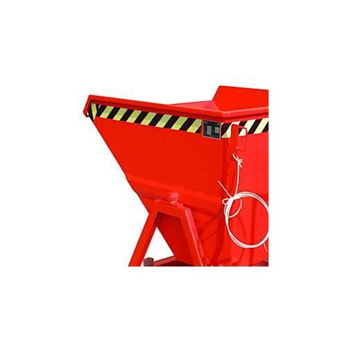 4052462047068 - Späne-Kippmulde Bauer SKS 400 Stahl rot B 1220 x T 1050 x H 1115 mm 400 l bis 1000 kg Rollen Ablasshahn Manuelle Kippvorrichtung 4052462047068 - Späne-Kippmulde Bauer SKS 400 Stahl rot B 1220 x T 1050 x H 1115 mm 400 l bis 1000 kg Rollen Ablasshahn Manuelle Kippvorrichtung