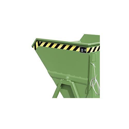 4052462048430 - Kippmulde Bauer KS 550 Stahl grün B 1245 x T 1200 x H 1170 mm 550 l bis 1000 kg Rollen Manuelle Kippvorrichtung 4052462048430 - Kippmulde Bauer KS 550 Stahl grün B 1245 x T 1200 x H 1170 mm 550 l bis 1000 kg Rollen Manuelle Kippvorrichtung