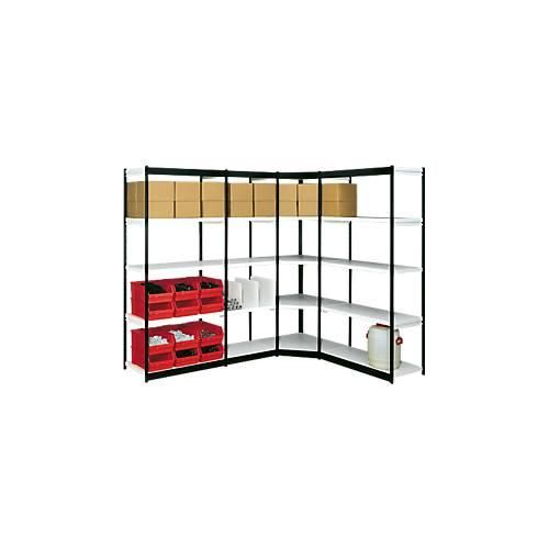 4044917056305 - Steckregal Stora 100 Eck-Regalfeld 4 Böden B 370 mm + Tiefe 4044917056305 - Steckregal Stora 100 Eck-Regalfeld 4 Böden B 370 mm + Tiefe