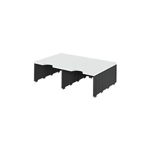 7612176108263 - Sortierstation doc Jumbo mit 2 Fächern C4 grau schwarz Aufbaueinheit 7612176108263 Styro 7612176108263 - Sortierstation doc Jumbo mit 2 Fächern C4 grau schwarz Aufbaueinheit 7612176108263 Styro