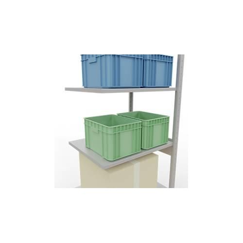 4004514293343 - Schulte Lagertechnik Fachbodenregal-Stecksystem MULTIplus 150 Anbauregal Längenriegel 2500x750x600 mm 6 Böden lichtgrau 4004514293343 - Schulte Lagertechnik Fachbodenregal-Stecksystem MULTIplus 150 Anbauregal Längenriegel 2500x750x600 mm 6 Böden lichtgrau
