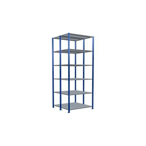 4004514296139 - Schulte Lagertechnik Fachbodenregal-Stecksystem MULTIplus 150 Doppel-Grundregal Längenriegel H2500 B1000 T2x500 mm 2x6 Böden enzianblau verzinkt 4004514296139 - Schulte Lagertechnik Fachbodenregal-Stecksystem MULTIplus 150 Doppel-Grundregal Längenriegel H2500 B1000 T2x500 mm 2x6 Böden enzianblau verzinkt
