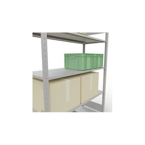 4004514292971 - Schulte Lagertechnik Fachbodenregal-Stecksystem MULTIplus 150 Grundregal Längenriegel 2000x1300x500 mm 5 Böden lichtgrau 4004514292971 - Schulte Lagertechnik Fachbodenregal-Stecksystem MULTIplus 150 Grundregal Längenriegel 2000x1300x500 mm 5 Böden lichtgrau