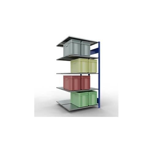 4004514296146 - Schulte Lagertechnik Fachbodenregal-Stecksystem MULTIplus 150 Doppel-Anbauregal Längenriegel H2000 B1000 T2x500 mm 2x5 Böden enzianblau verzinkt 4004514296146 - Schulte Lagertechnik Fachbodenregal-Stecksystem MULTIplus 150 Doppel-Anbauregal Längenriegel H2000 B1000 T2x500 mm 2x5 Böden enzianblau verzinkt