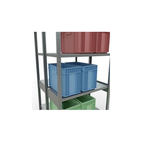 4058255035601 - SCHULTE Lagertechnik - Doppel-Grundregal Stecksystem MULTIPlus250 - 3000x1000x(2x500) mm 14 Böden verzinkt 4058255035601 - SCHULTE Lagertechnik - Doppel-Grundregal Stecksystem MULTIPlus250 - 3000x1000x(2x500) mm 14 Böden verzinkt