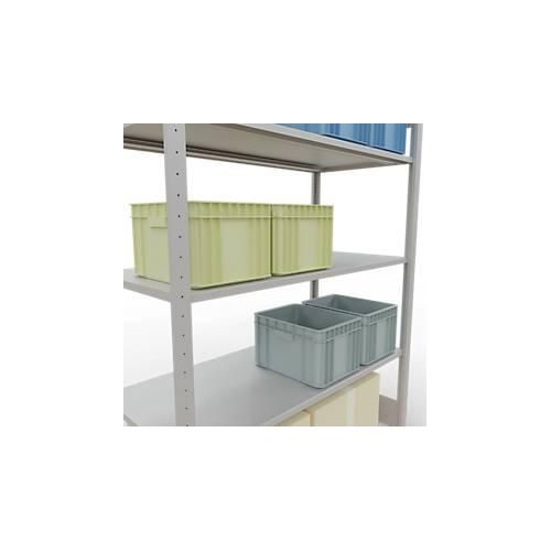 4004514293190 - SCHULTE Lagertechnik - StecksGrundr mit Längenriegel - 2000x1300x600 mm Typ 150 kg