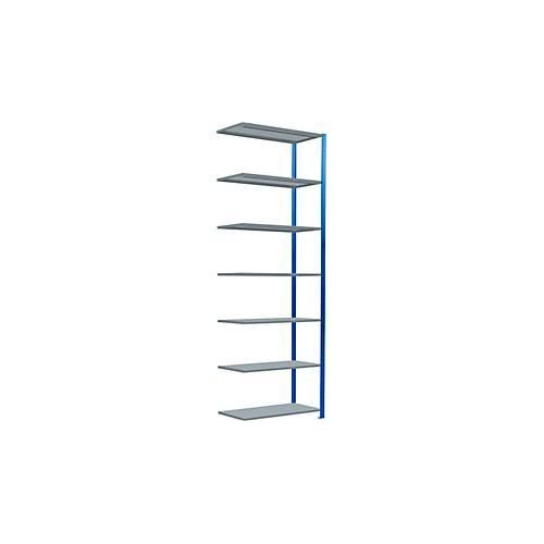 4004514283443 - Schulte Lagertechnik Fachbodenregal Stecksystem MultiPlus250 Anbauregal 7 Fachböden Kreuzstrebe B 1000 x T 500 x H 3000 mm Enzianblau RAL 5010 4004514283443 - Schulte Lagertechnik Fachbodenregal Stecksystem MultiPlus250 Anbauregal 7 Fachböden Kreuzstrebe B 1000 x T 500 x H 3000 mm Enzianblau RAL 5010